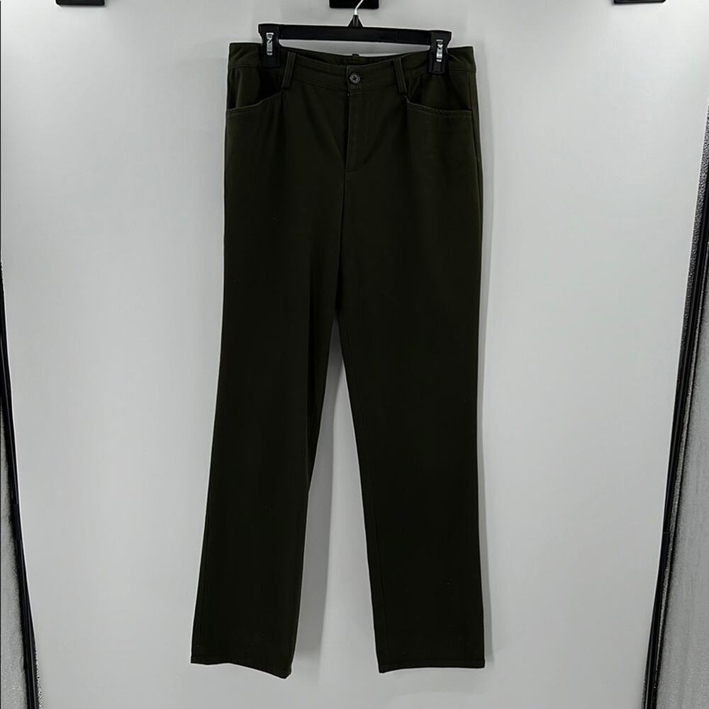 Lauren Ralph Lauren Women's Casual Straight Leg Pants - Green - 6